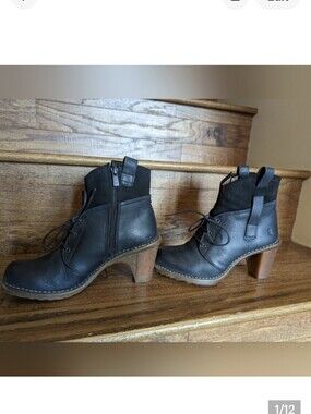 El Naturalista black leather booties, Eurosize 36 US , 5.5/6